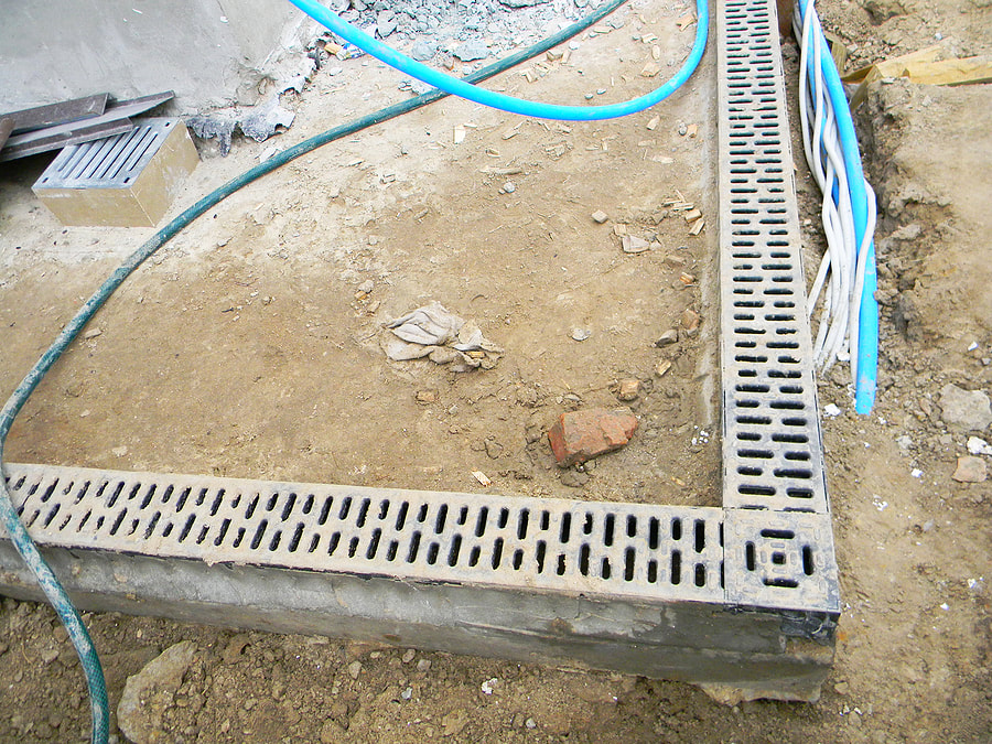 an under construction of drainage